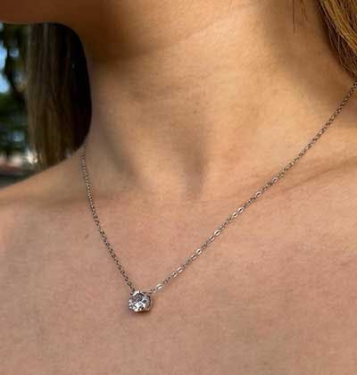 Sparkle 2 necklace SILVER